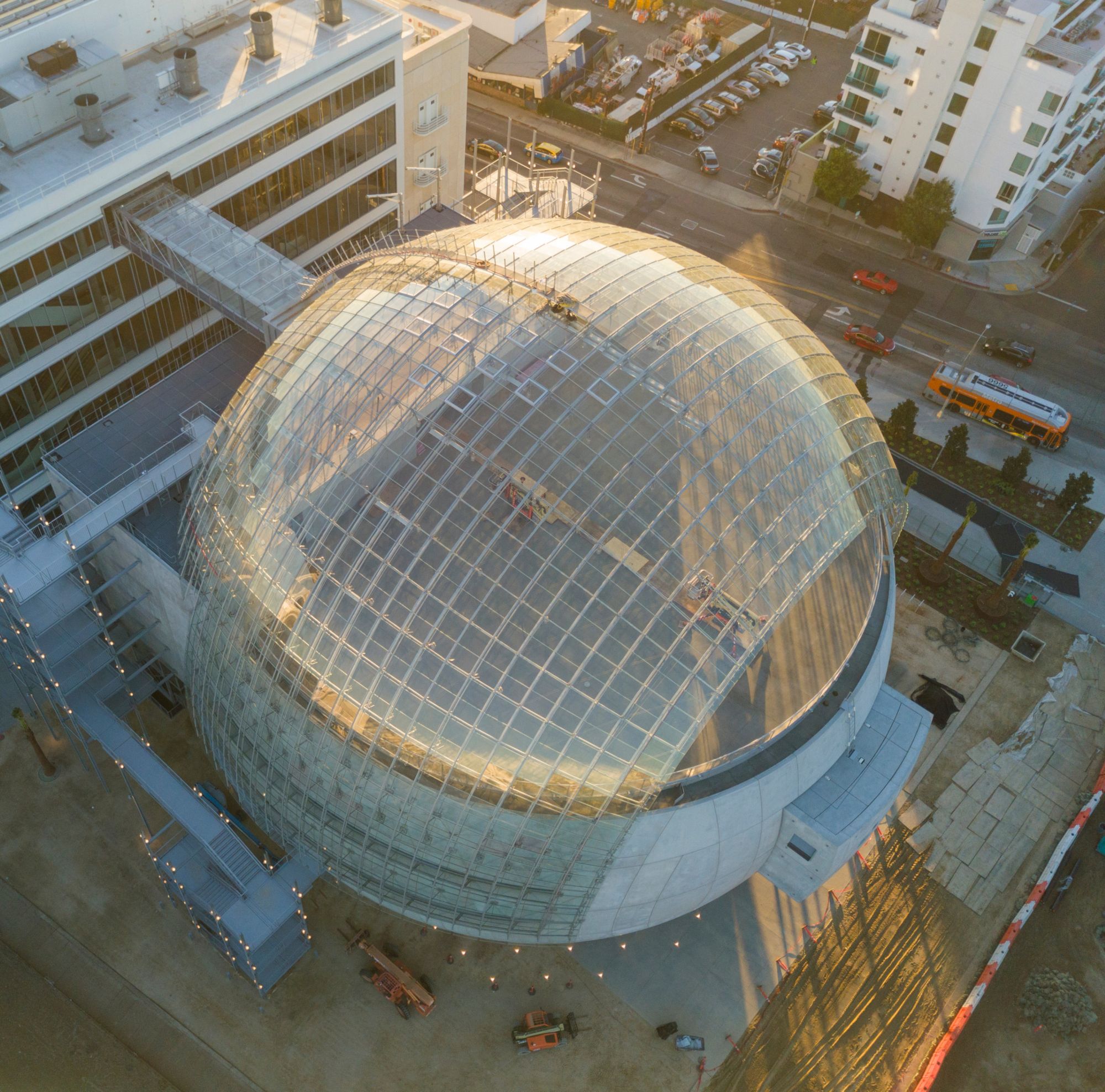 Academy museum of motion pictures utilized Saflex Structural in the overhead glazing 